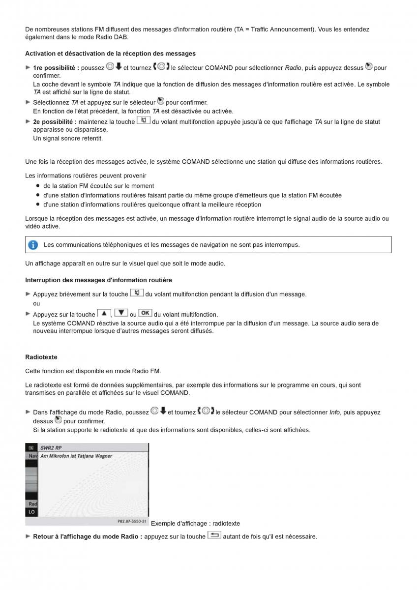 Mercedes Benz CL class C216 manuel du proprietaire / page 206