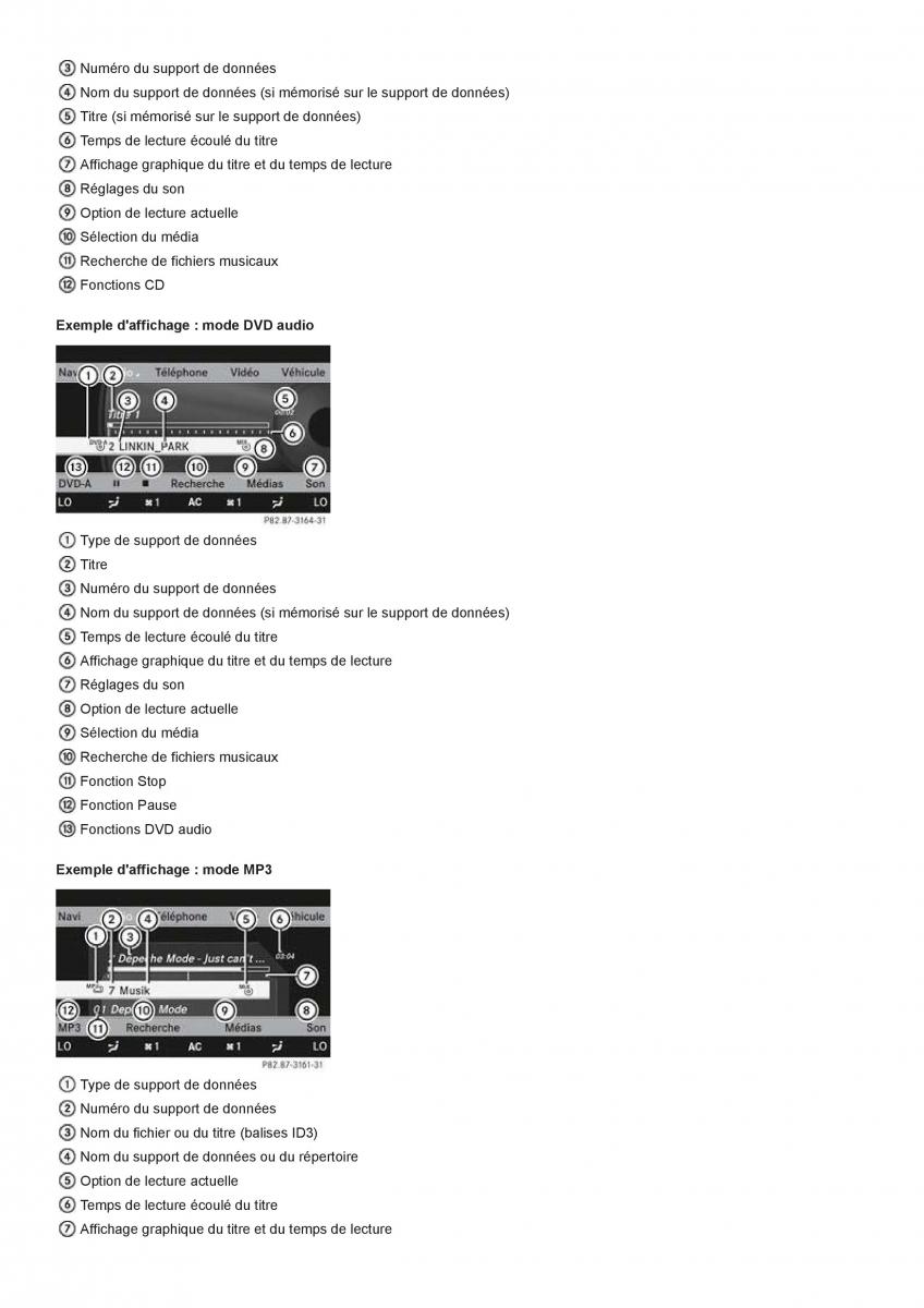 Mercedes Benz CL class C216 manuel du proprietaire / page 210