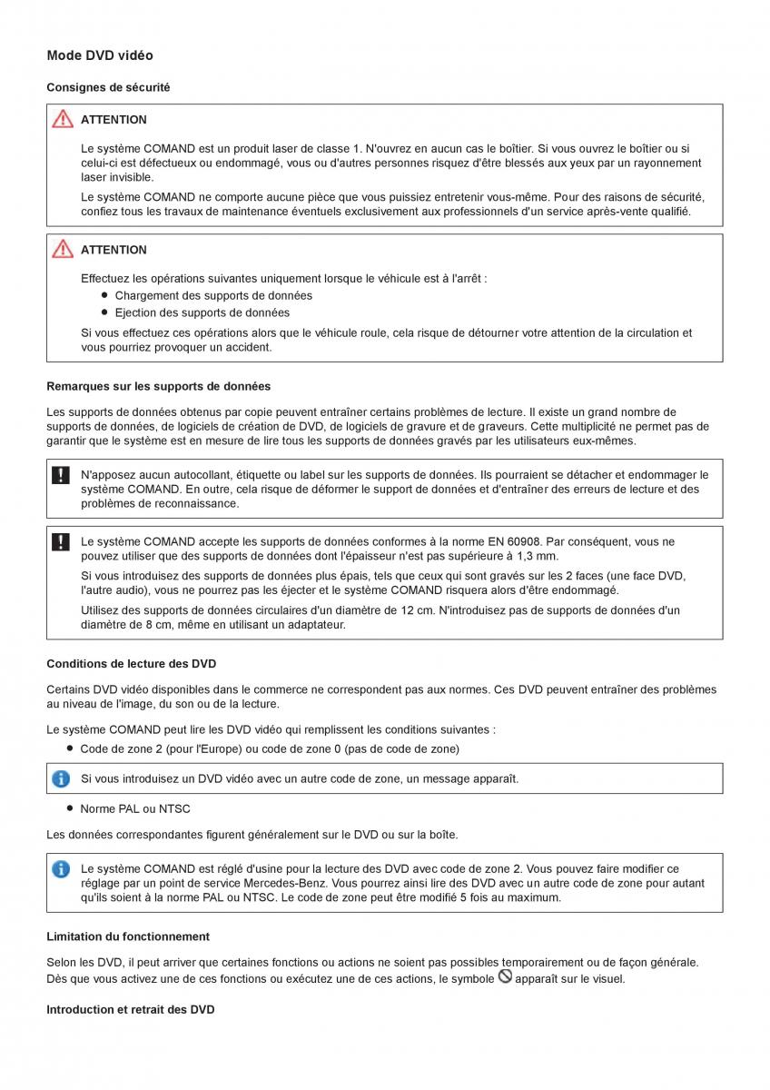 Mercedes Benz CL class C216 manuel du proprietaire / page 237