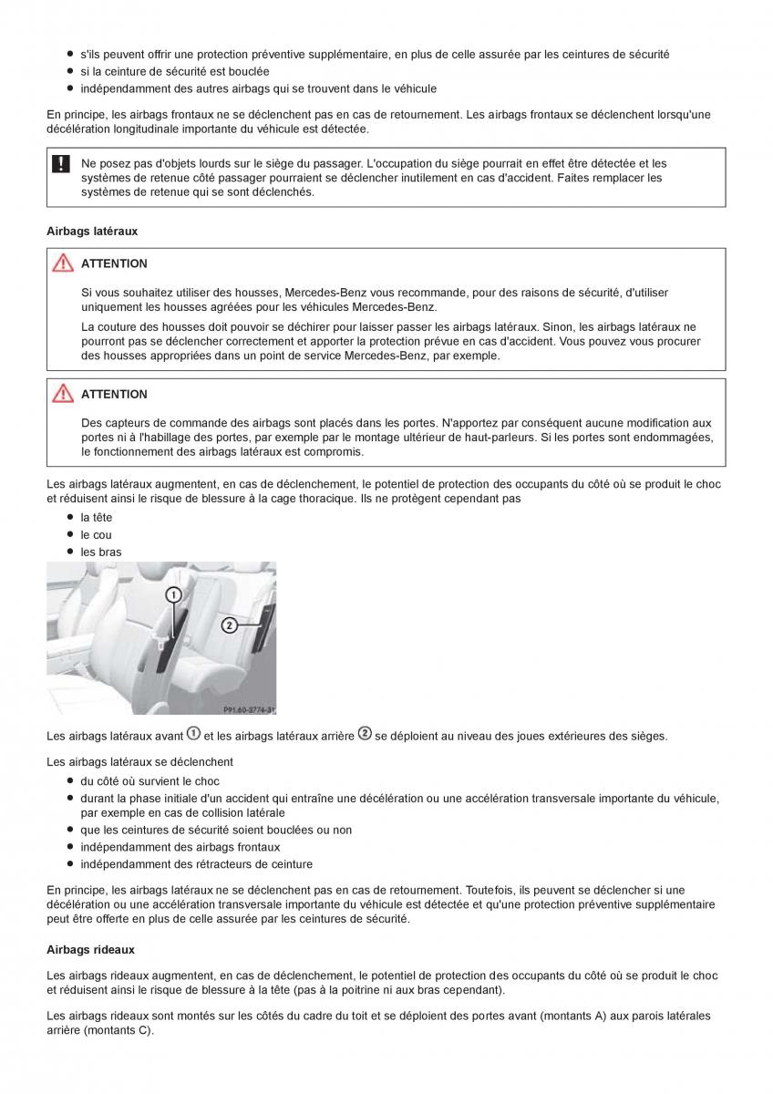 Mercedes Benz CL class C216 manuel du proprietaire / page 24