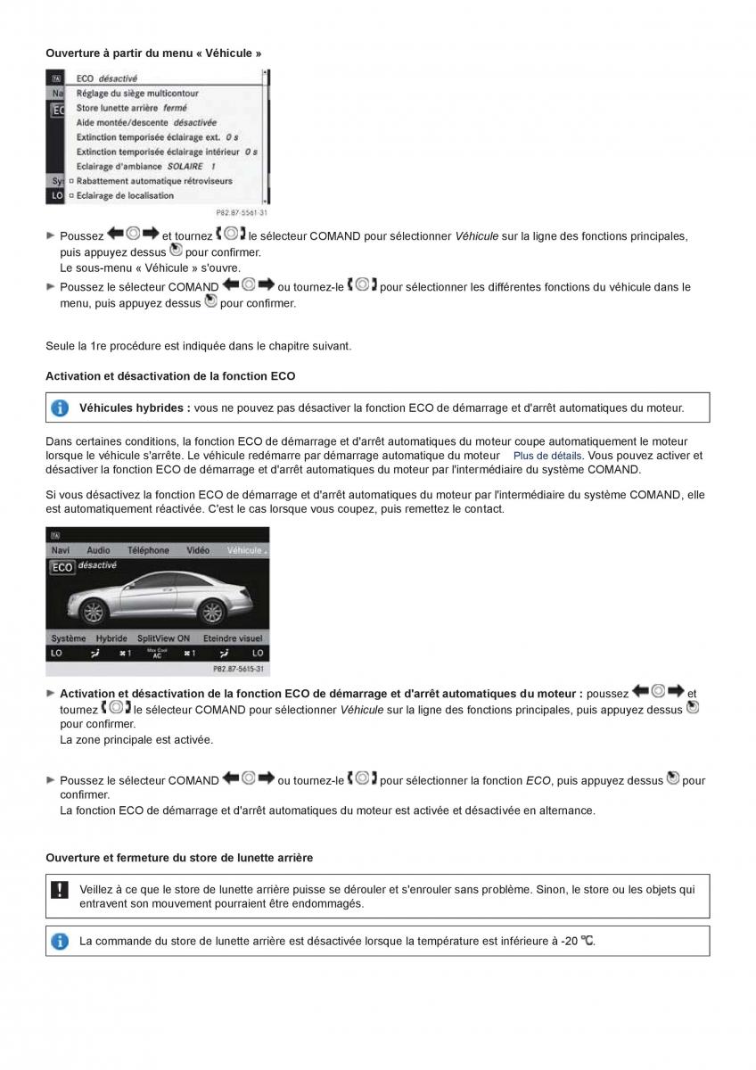 Mercedes Benz CL class C216 manuel du proprietaire / page 246