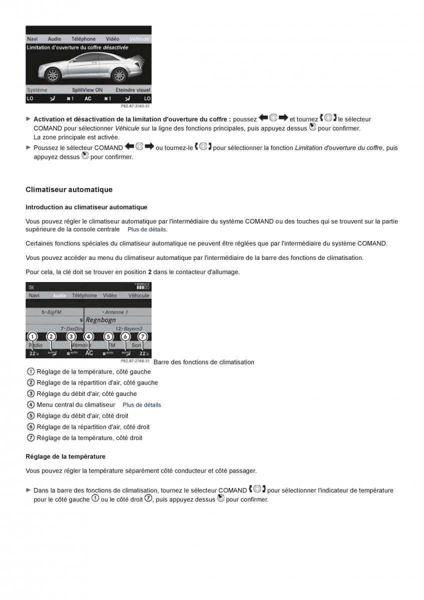 Mercedes Benz CL class C216 manuel du proprietaire / page 251