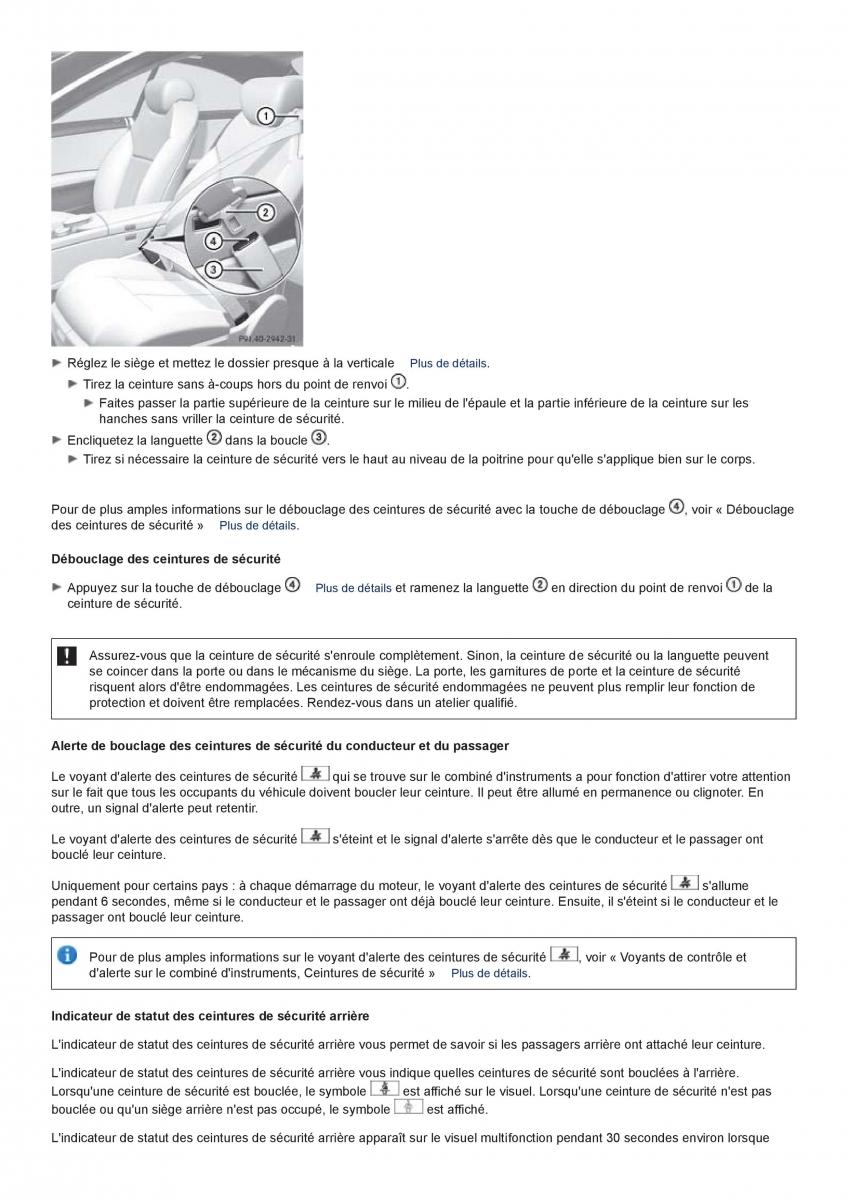 Mercedes Benz CL class C216 manuel du proprietaire / page 27