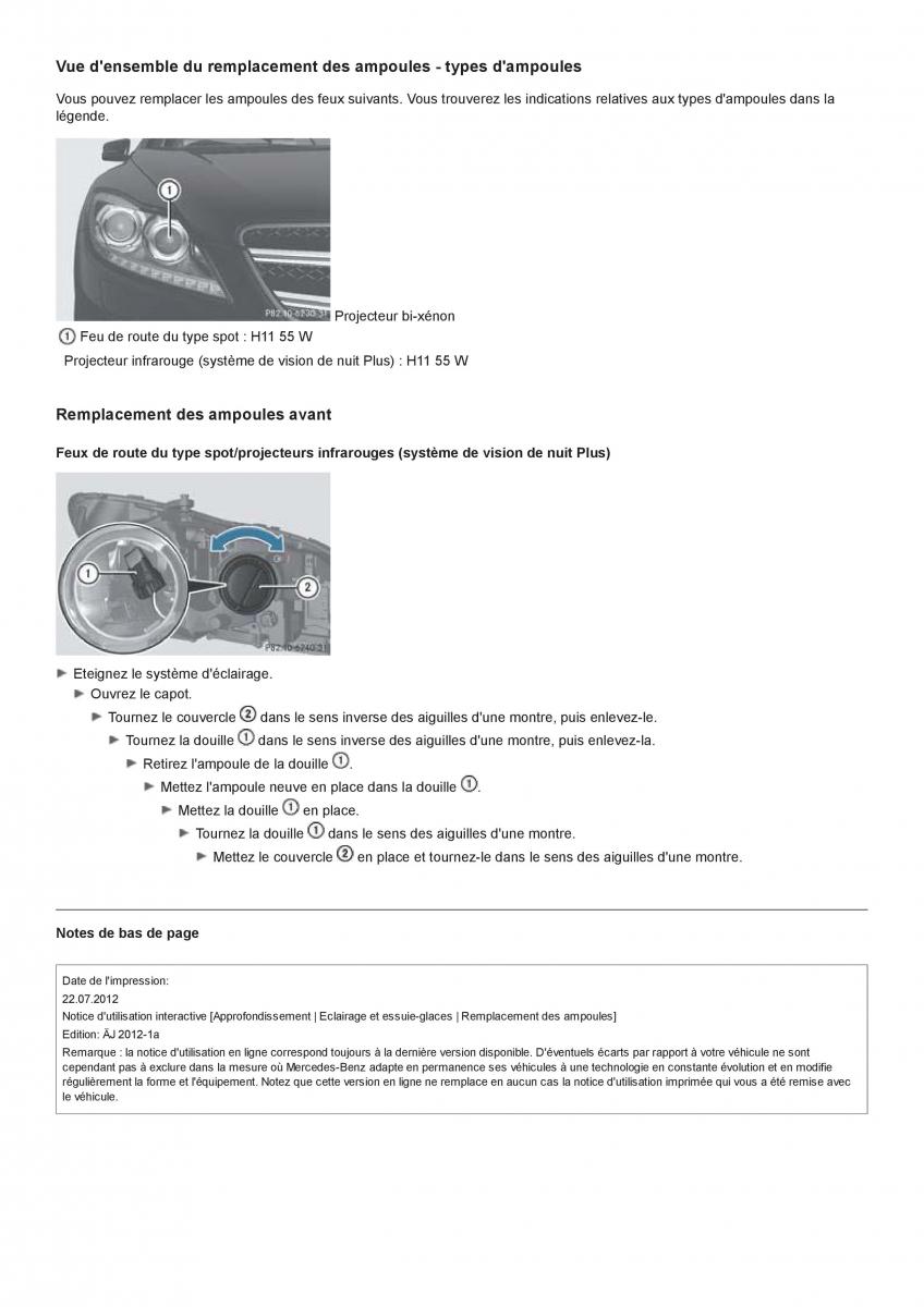 Mercedes Benz CL class C216 manuel du proprietaire / page 273