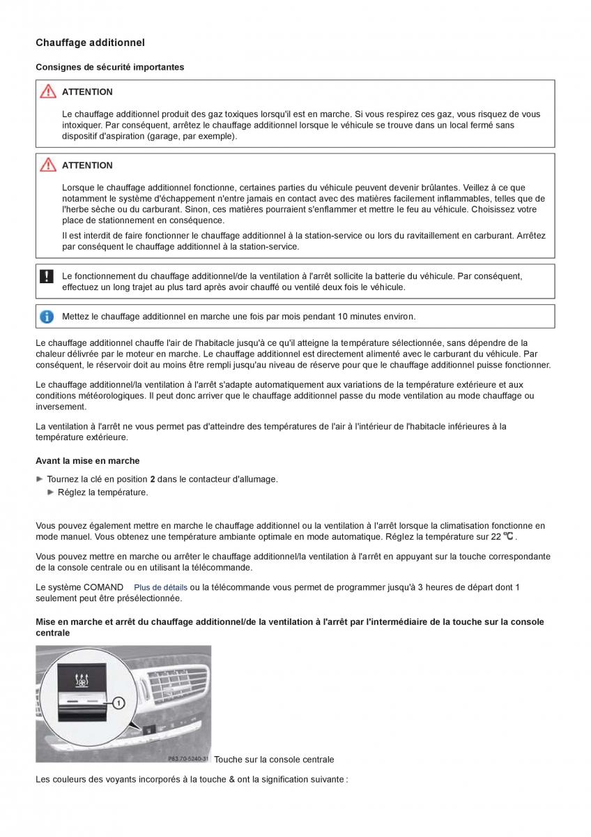 Mercedes Benz CL class C216 manuel du proprietaire / page 284