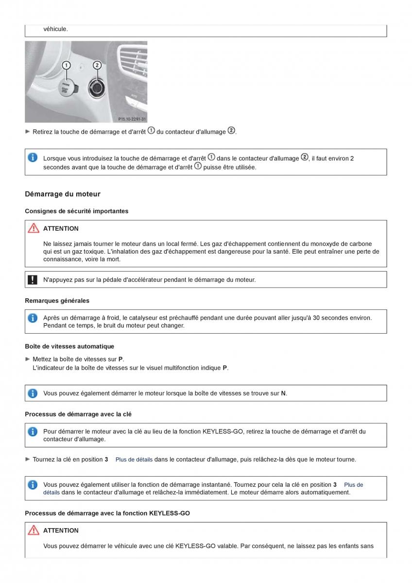 Mercedes Benz CL class C216 manuel du proprietaire / page 295