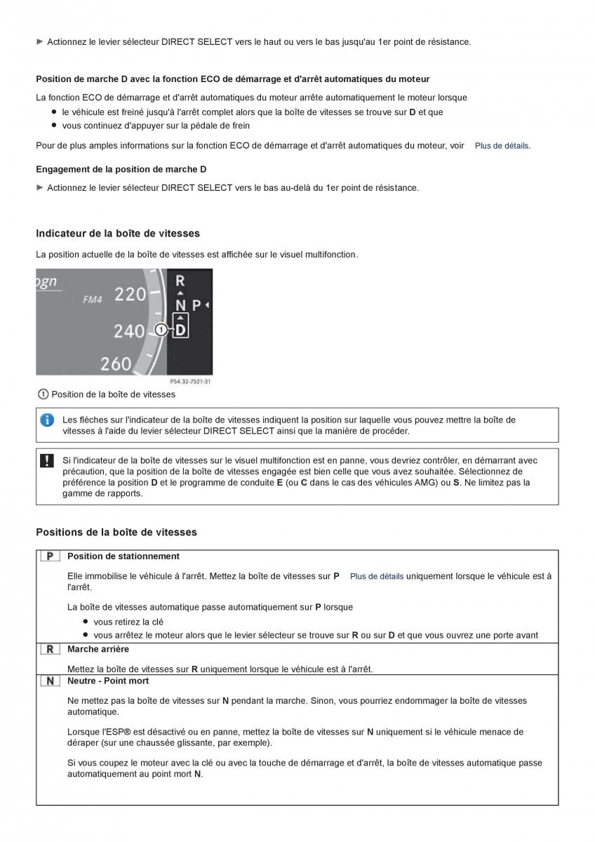 Mercedes Benz CL class C216 manuel du proprietaire / page 303