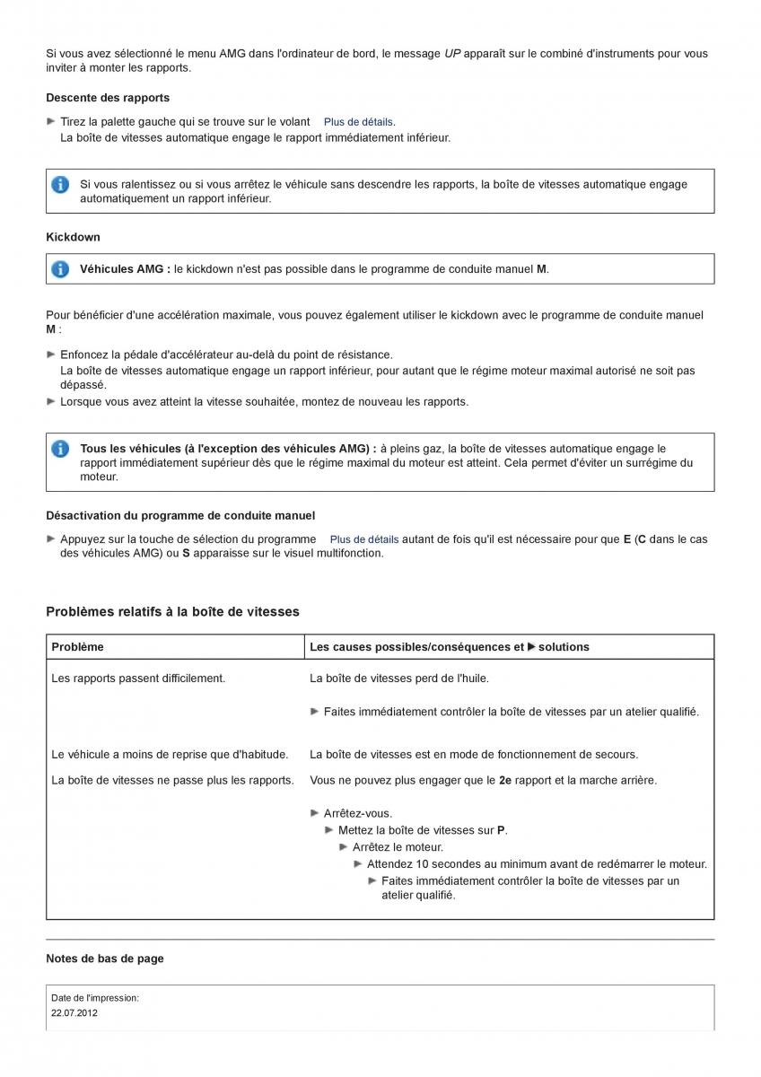 Mercedes Benz CL class C216 manuel du proprietaire / page 307