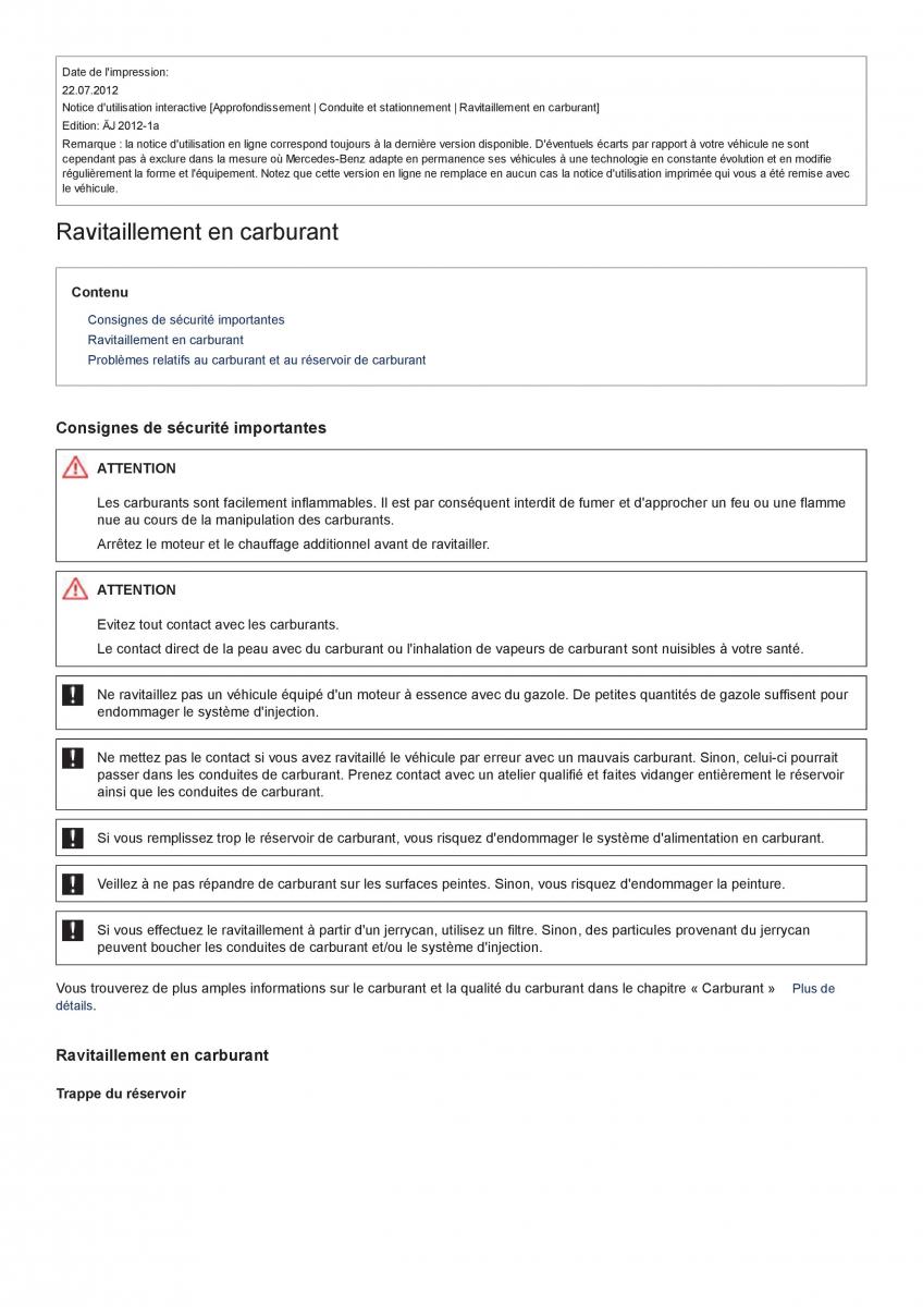 Mercedes Benz CL class C216 manuel du proprietaire / page 309