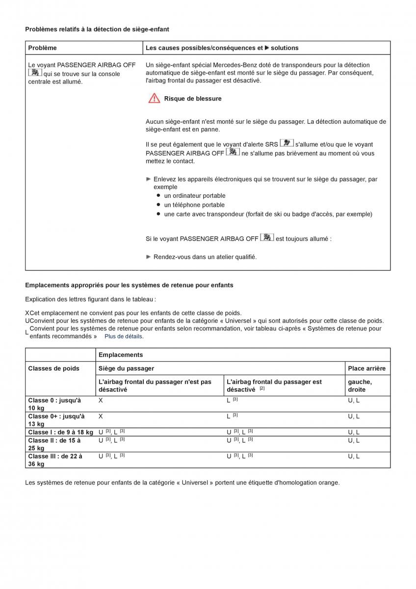 Mercedes Benz CL class C216 manuel du proprietaire / page 35