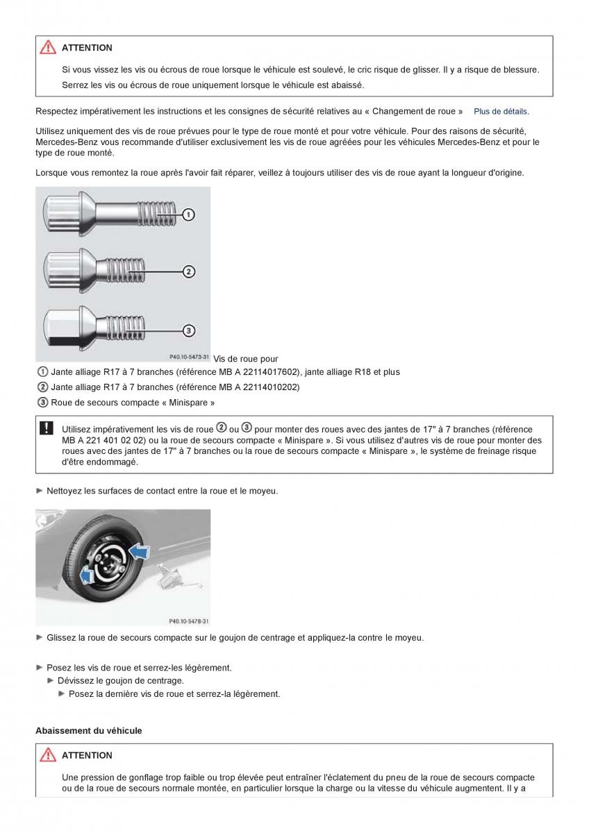 Mercedes Benz CL class C216 manuel du proprietaire / page 531