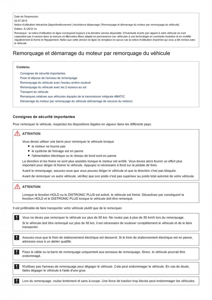 Mercedes Benz CL class C216 manuel du proprietaire / page 539