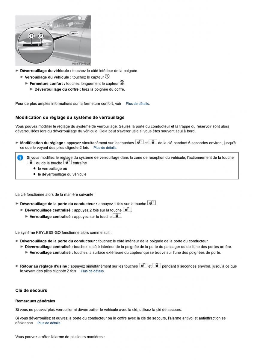 Mercedes Benz CLS class C218 manuel du proprietaire / page 62