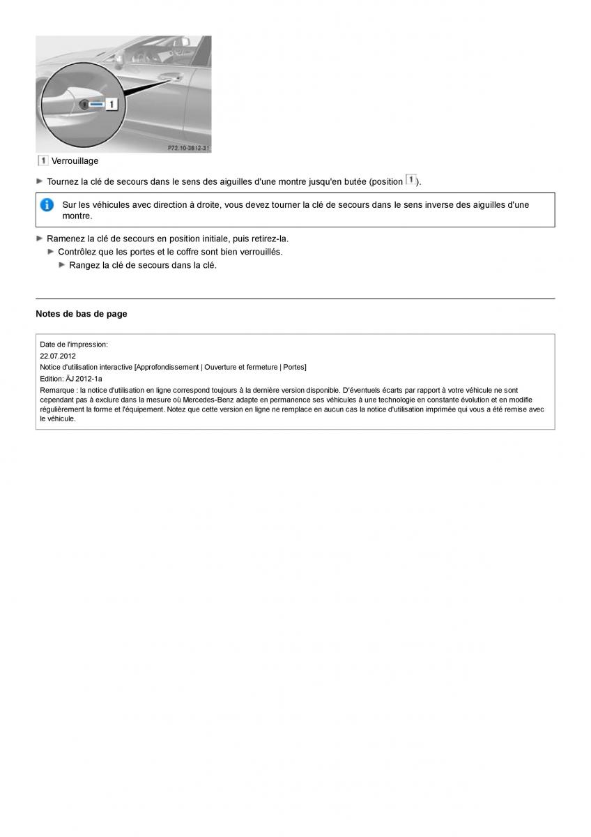 Mercedes Benz CLS class C218 manuel du proprietaire / page 70