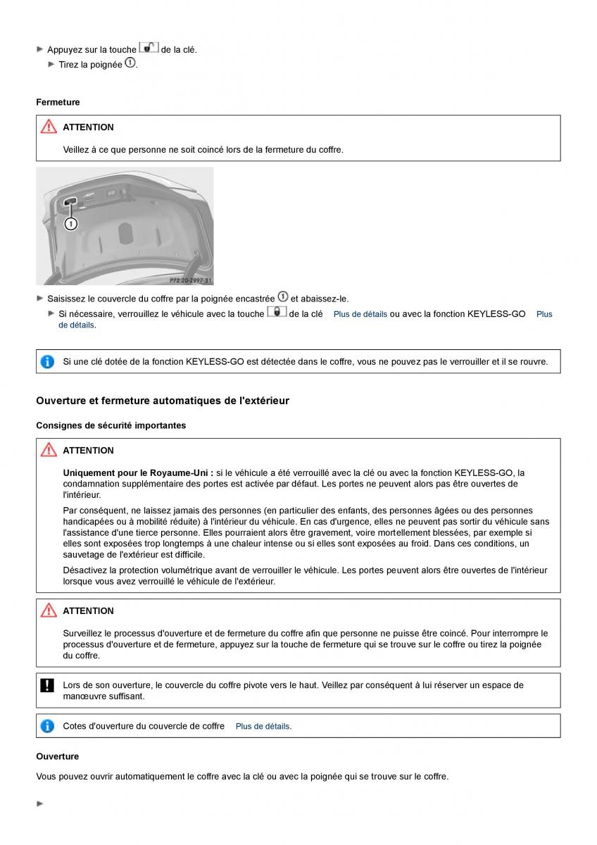 Mercedes Benz CLS class C218 manuel du proprietaire / page 72