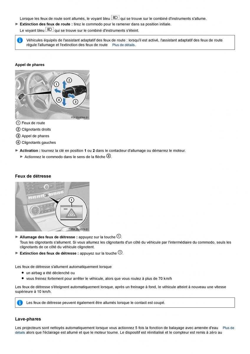 Mercedes Benz CLS class C218 manuel du proprietaire / page 106