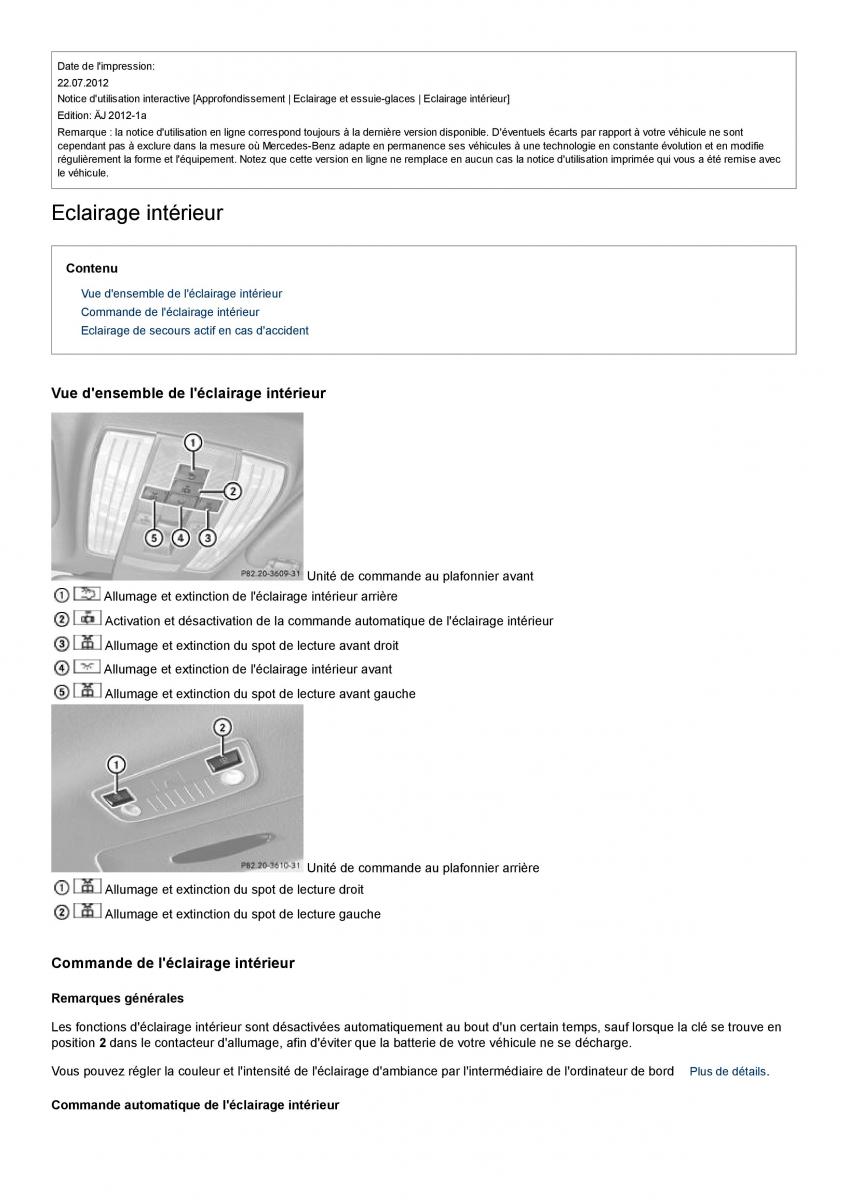 Mercedes Benz CLS class C218 manuel du proprietaire / page 111