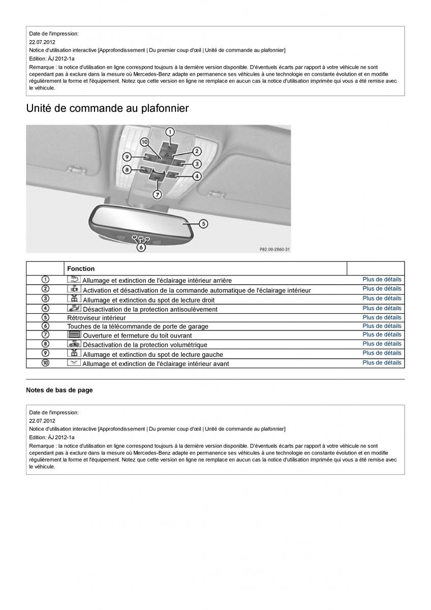 Mercedes Benz CLS class C218 manuel du proprietaire / page 20