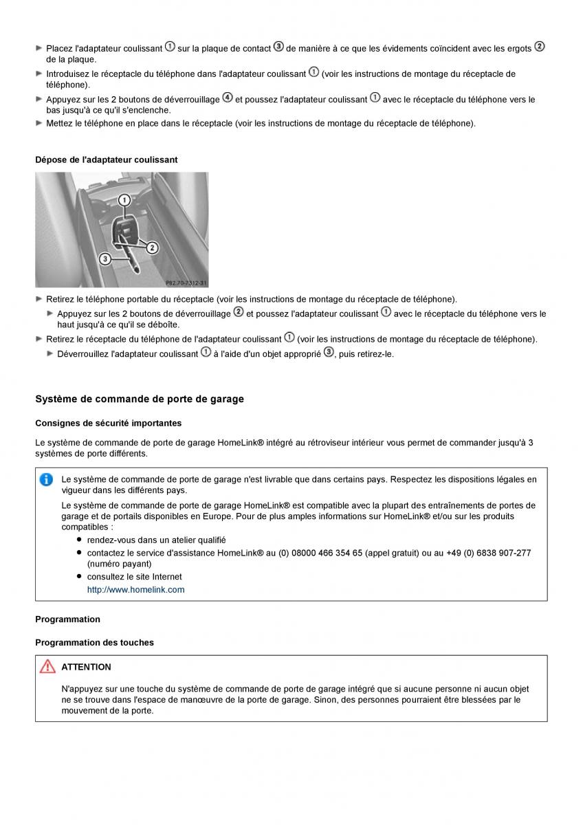 Mercedes Benz CLS class C218 manuel du proprietaire / page 289