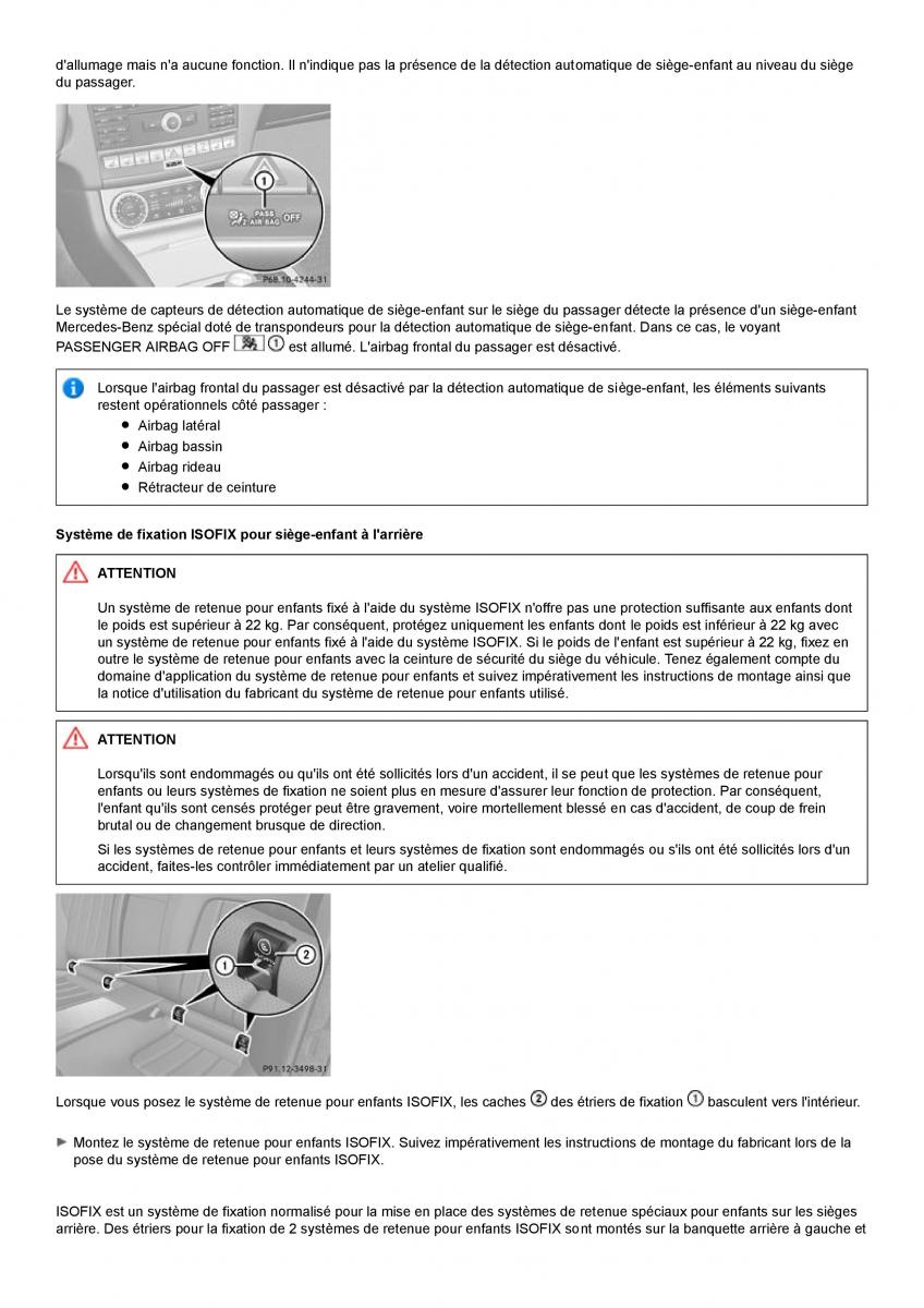 Mercedes Benz CLS class C218 manuel du proprietaire / page 40