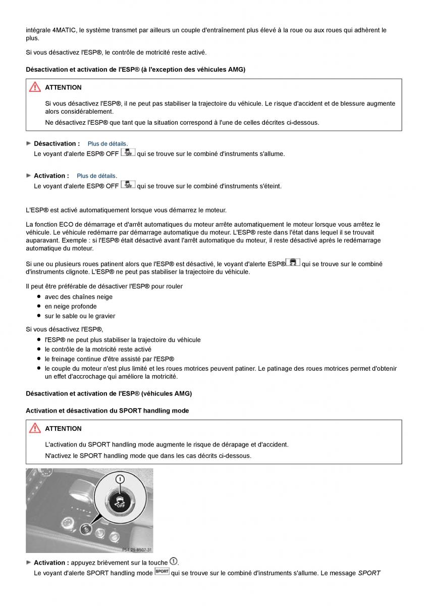 Mercedes Benz CLS class C218 manuel du proprietaire / page 51