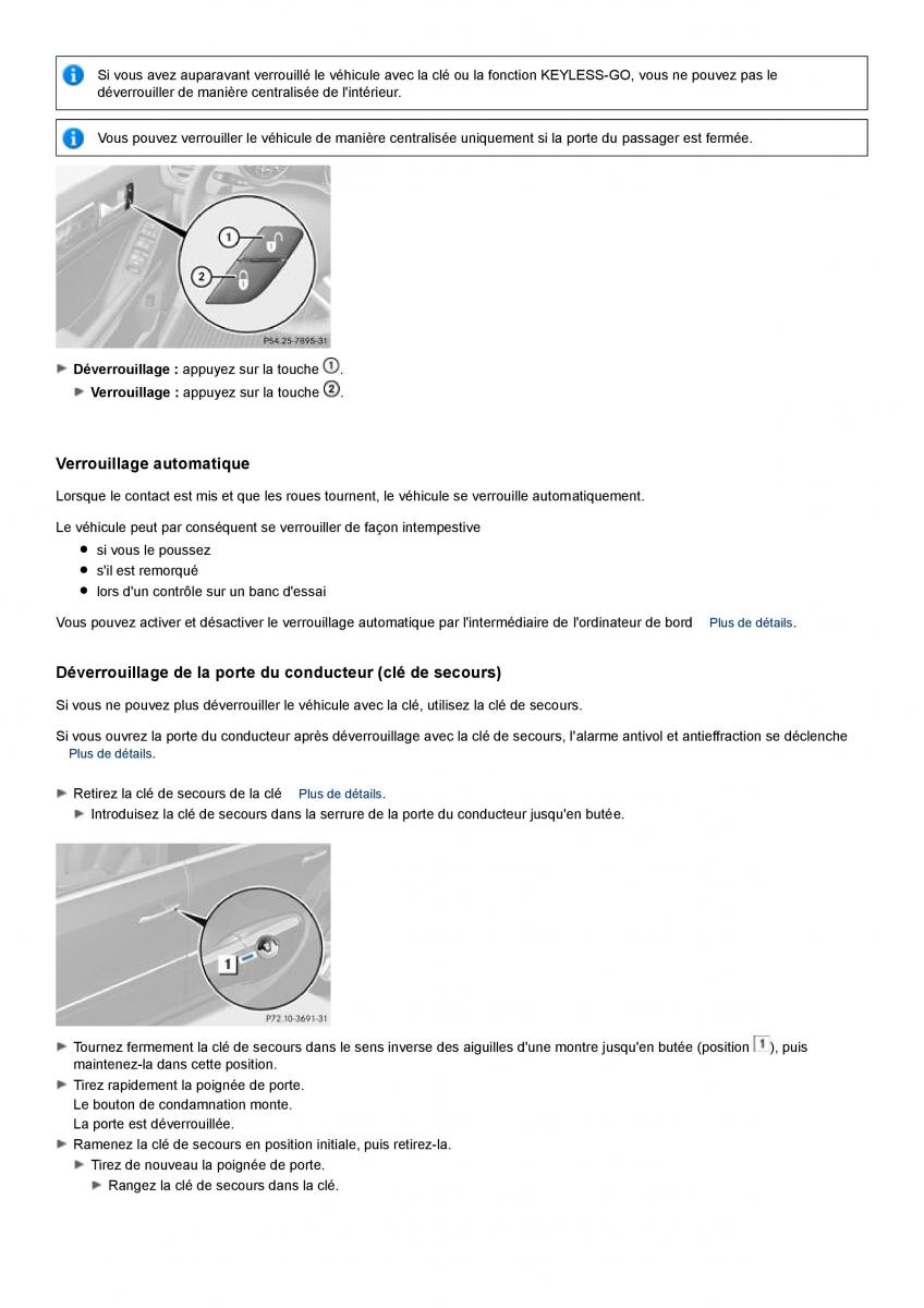 Mercedes Benz GL class X164 manuel du proprietaire / page 57