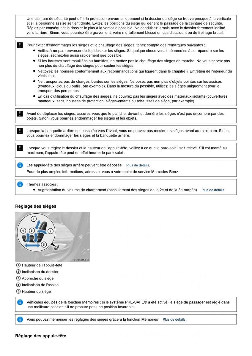 Mercedes Benz GL class X164 manuel du proprietaire / page 76