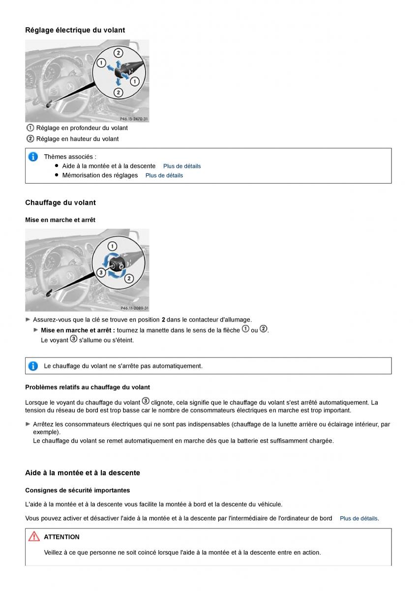 Mercedes Benz GL class X164 manuel du proprietaire / page 87