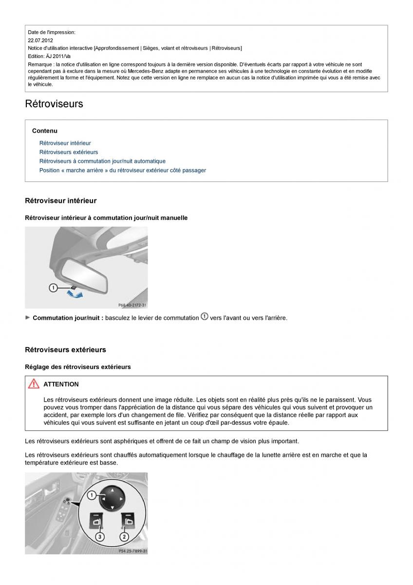 Mercedes Benz GL class X164 manuel du proprietaire / page 89