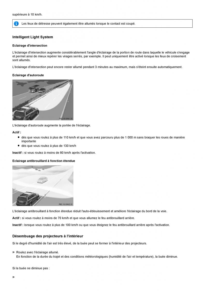 Mercedes Benz GL class X164 manuel du proprietaire / page 99