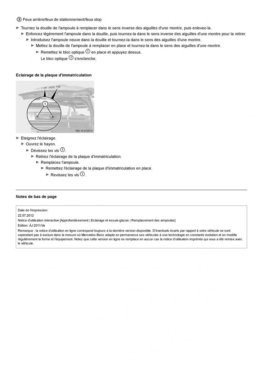 Mercedes Benz GL class X164 manuel du proprietaire / page 109