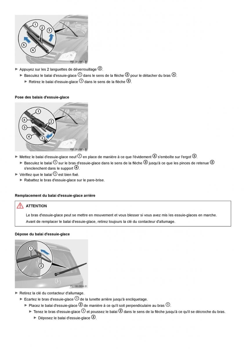 Mercedes Benz GL class X164 manuel du proprietaire / page 112