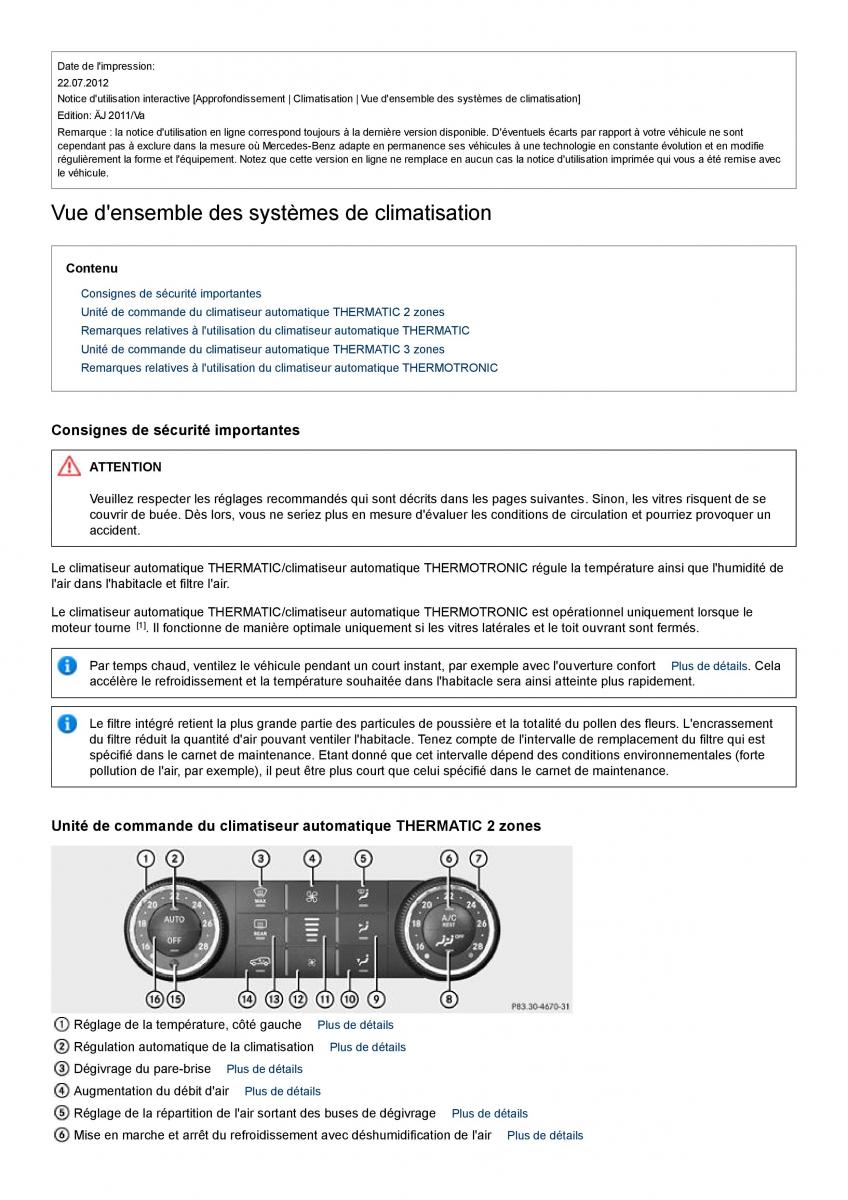 Mercedes Benz GL class X164 manuel du proprietaire / page 114