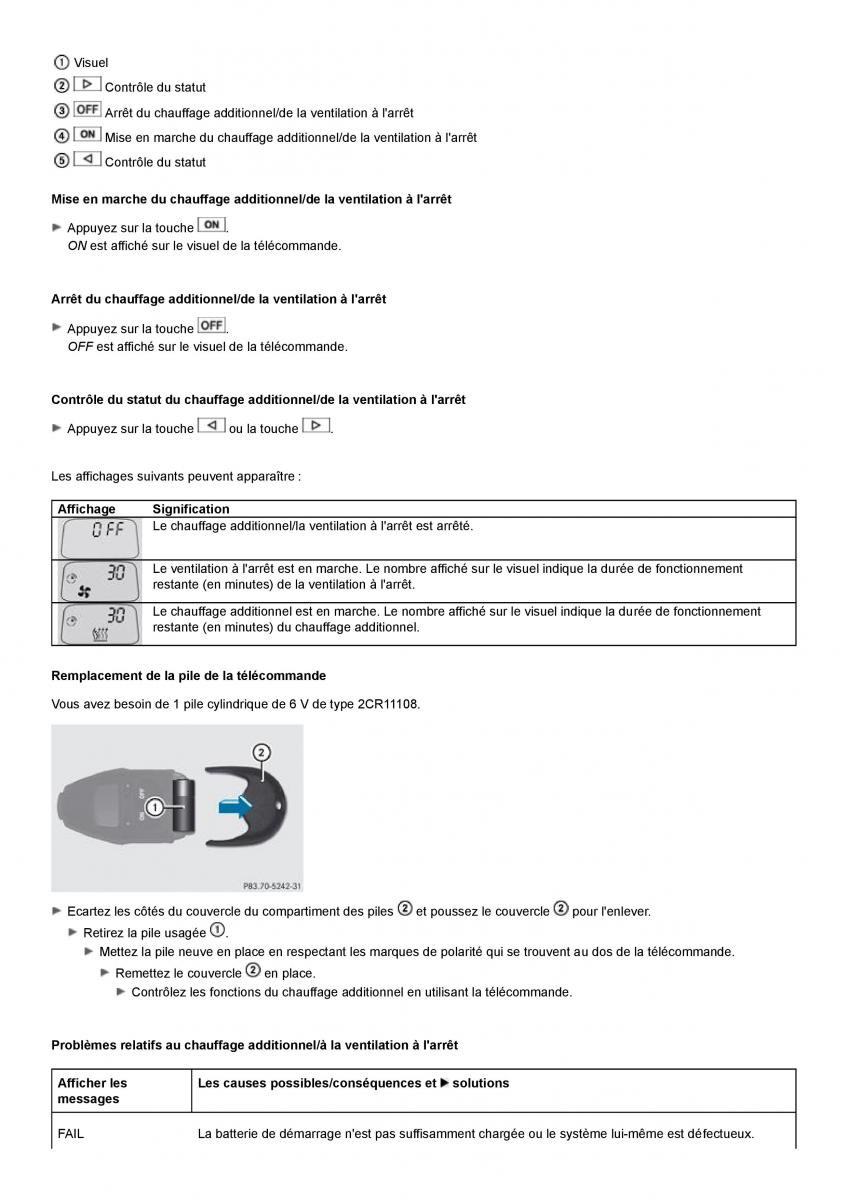 Mercedes Benz GL class X164 manuel du proprietaire / page 126