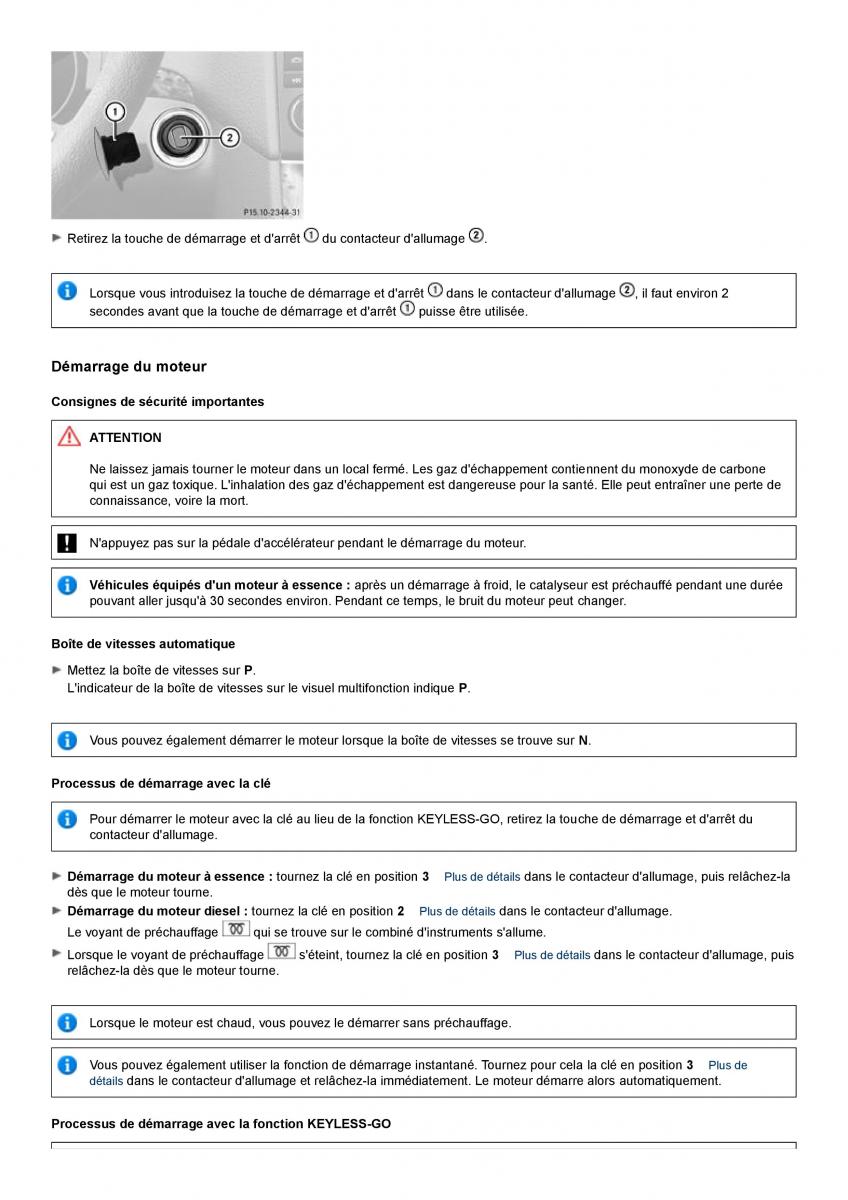 Mercedes Benz GL class X164 manuel du proprietaire / page 134