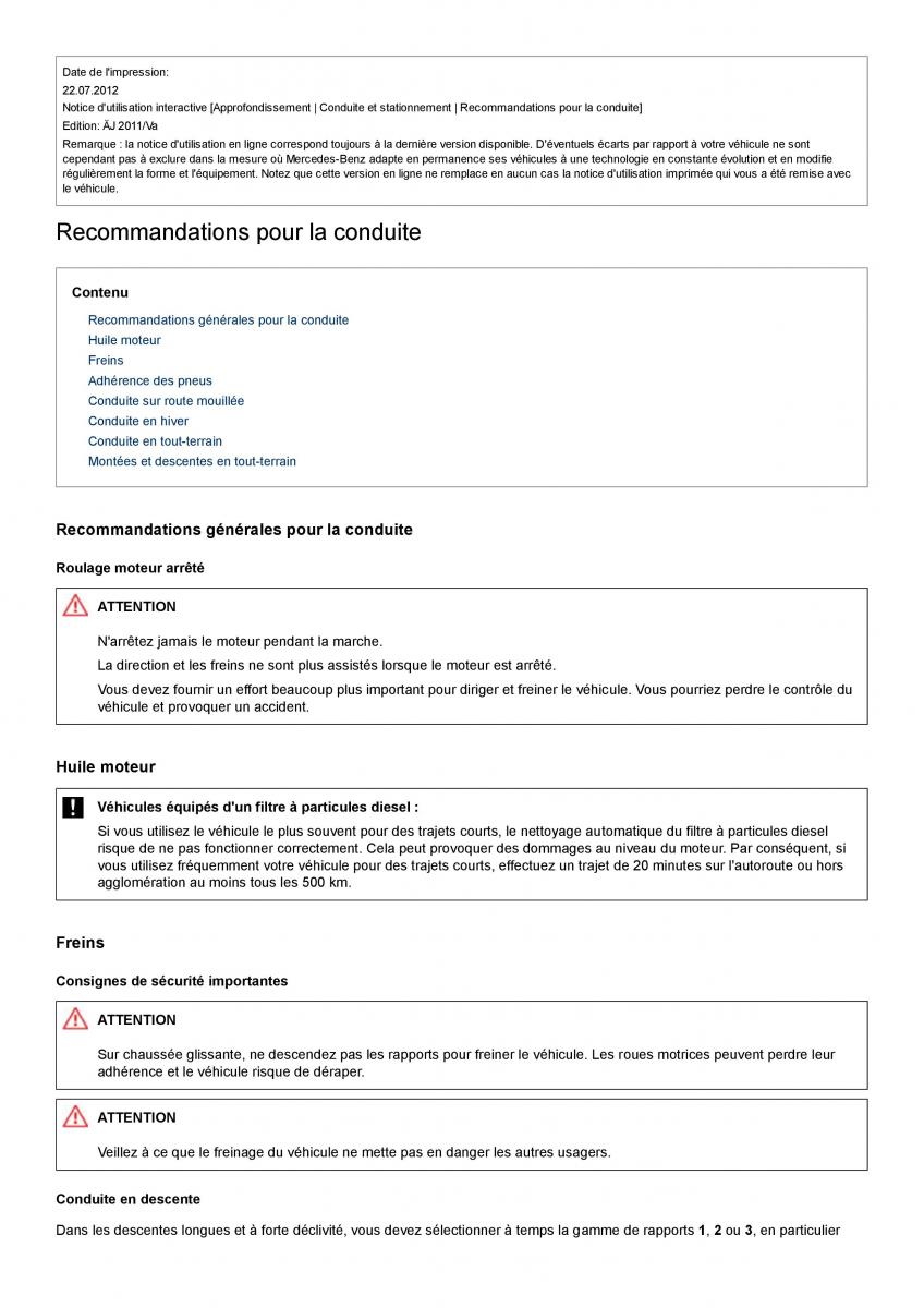 Mercedes Benz GL class X164 manuel du proprietaire / page 153