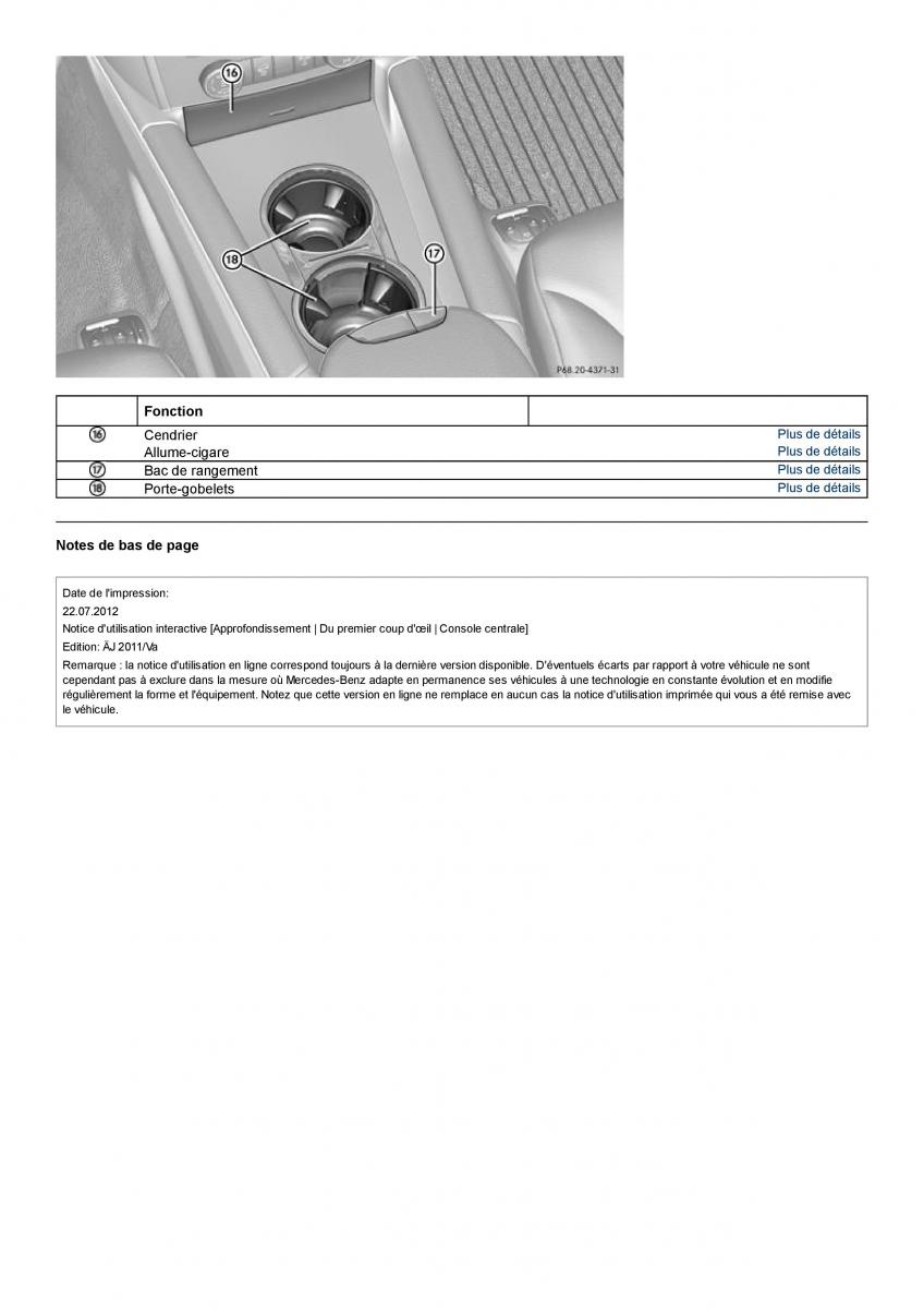 Mercedes Benz GL class X164 manuel du proprietaire / page 16