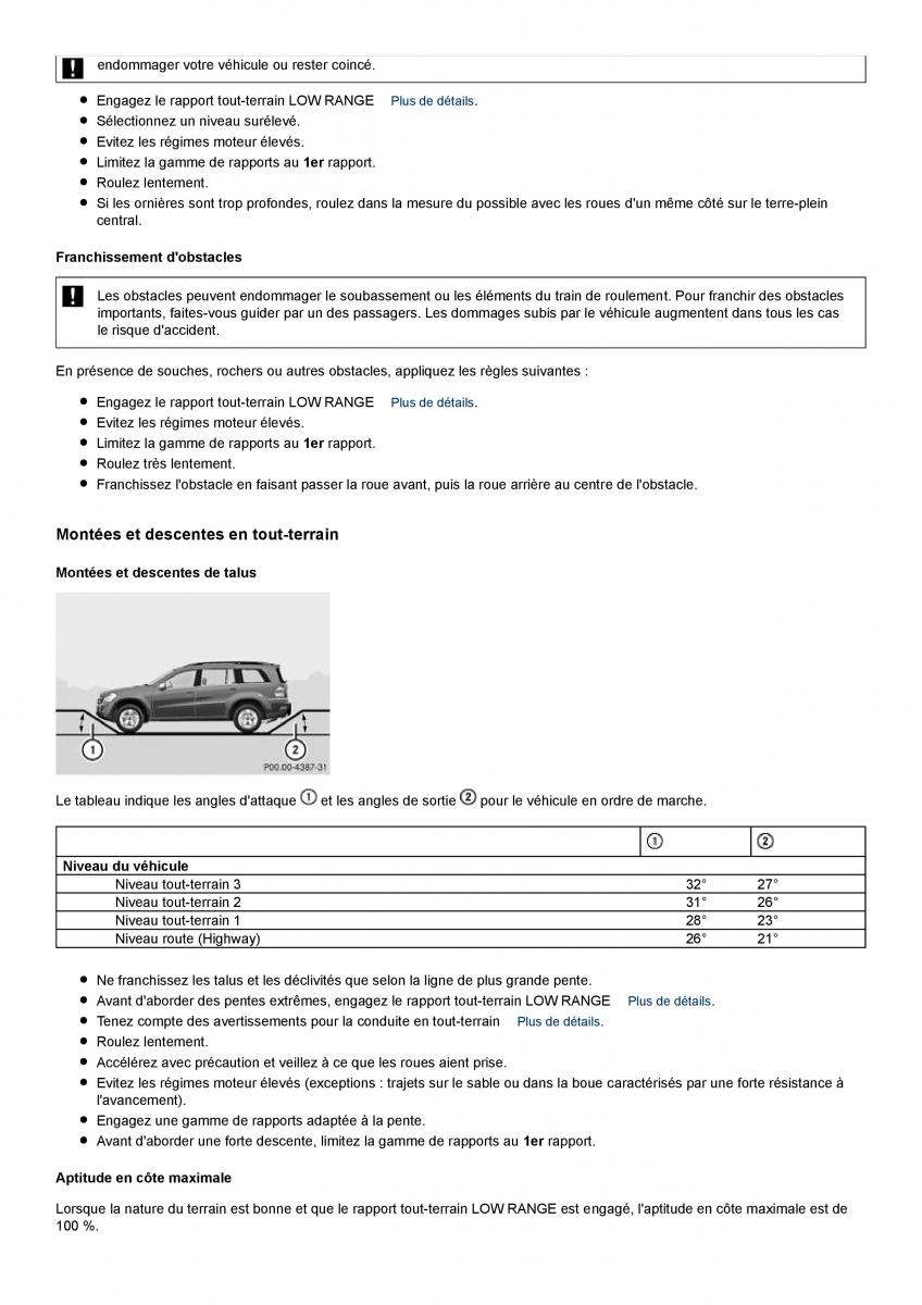 Mercedes Benz GL class X164 manuel du proprietaire / page 160