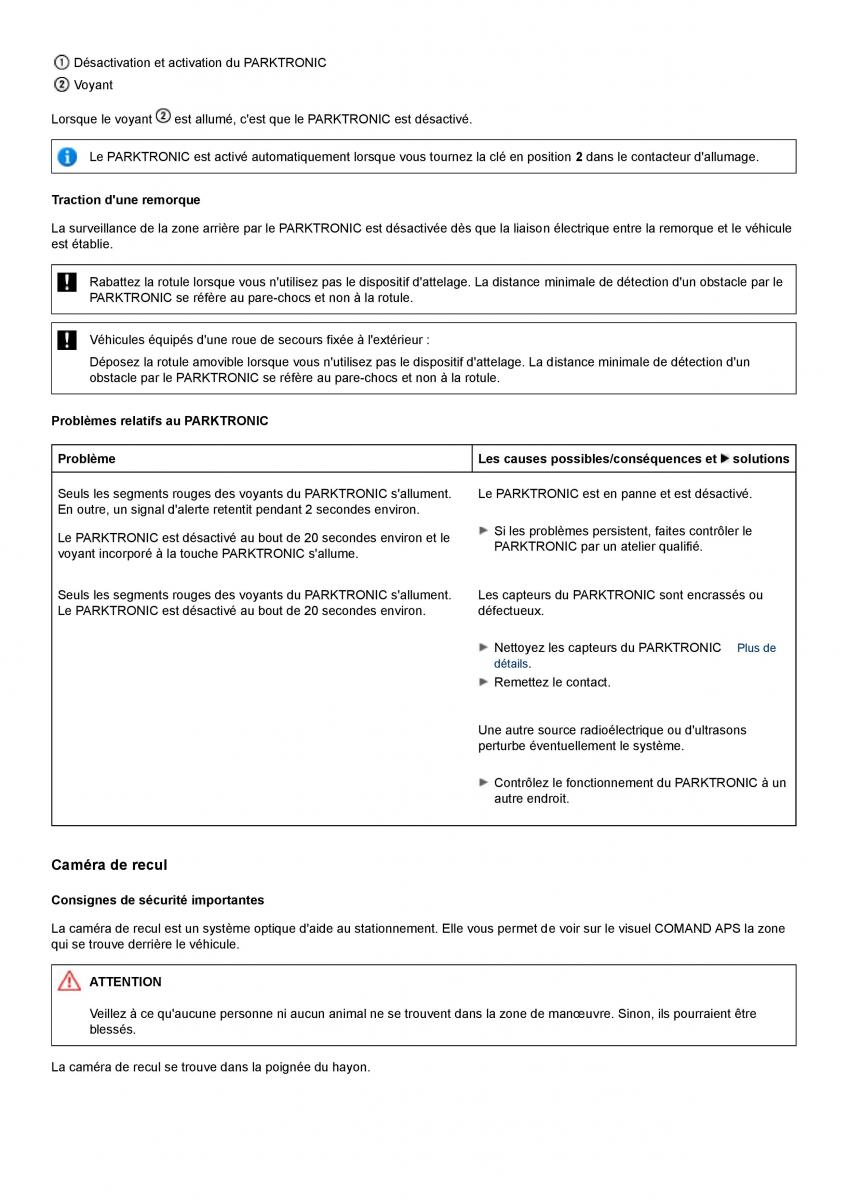 Mercedes Benz GL class X164 manuel du proprietaire / page 182