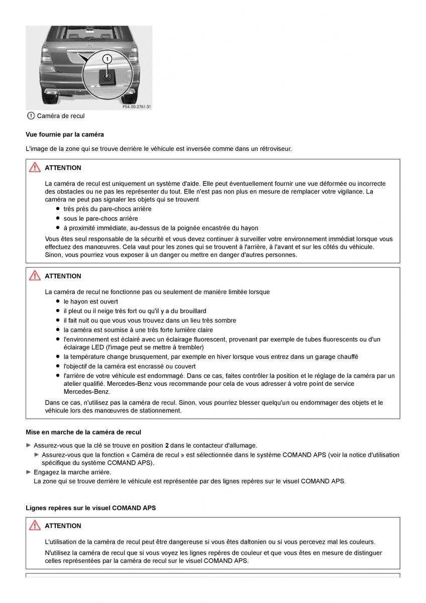 Mercedes Benz GL class X164 manuel du proprietaire / page 183