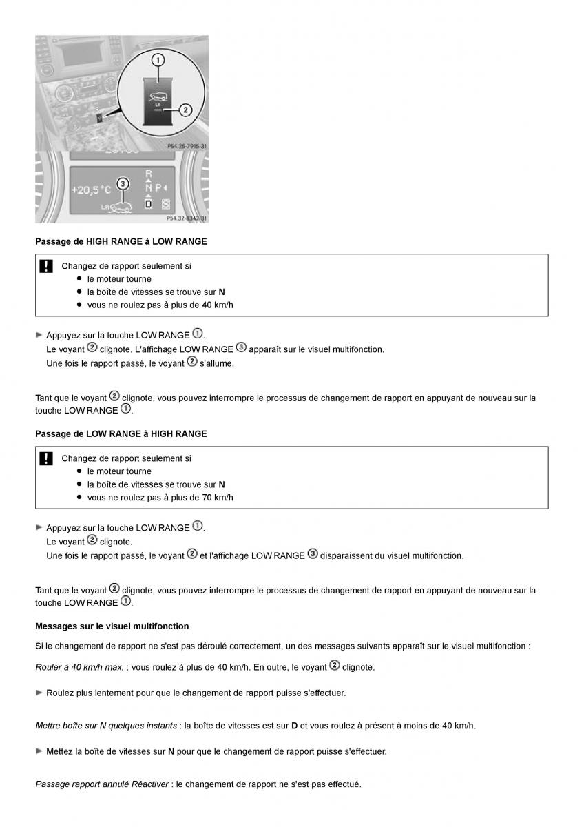 Mercedes Benz GL class X164 manuel du proprietaire / page 190