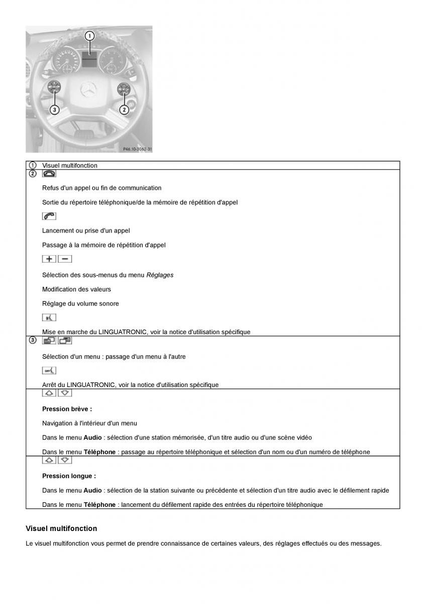 Mercedes Benz GL class X164 manuel du proprietaire / page 204