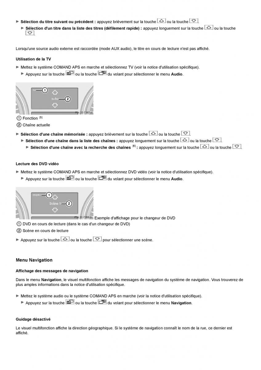 Mercedes Benz GL class X164 manuel du proprietaire / page 209