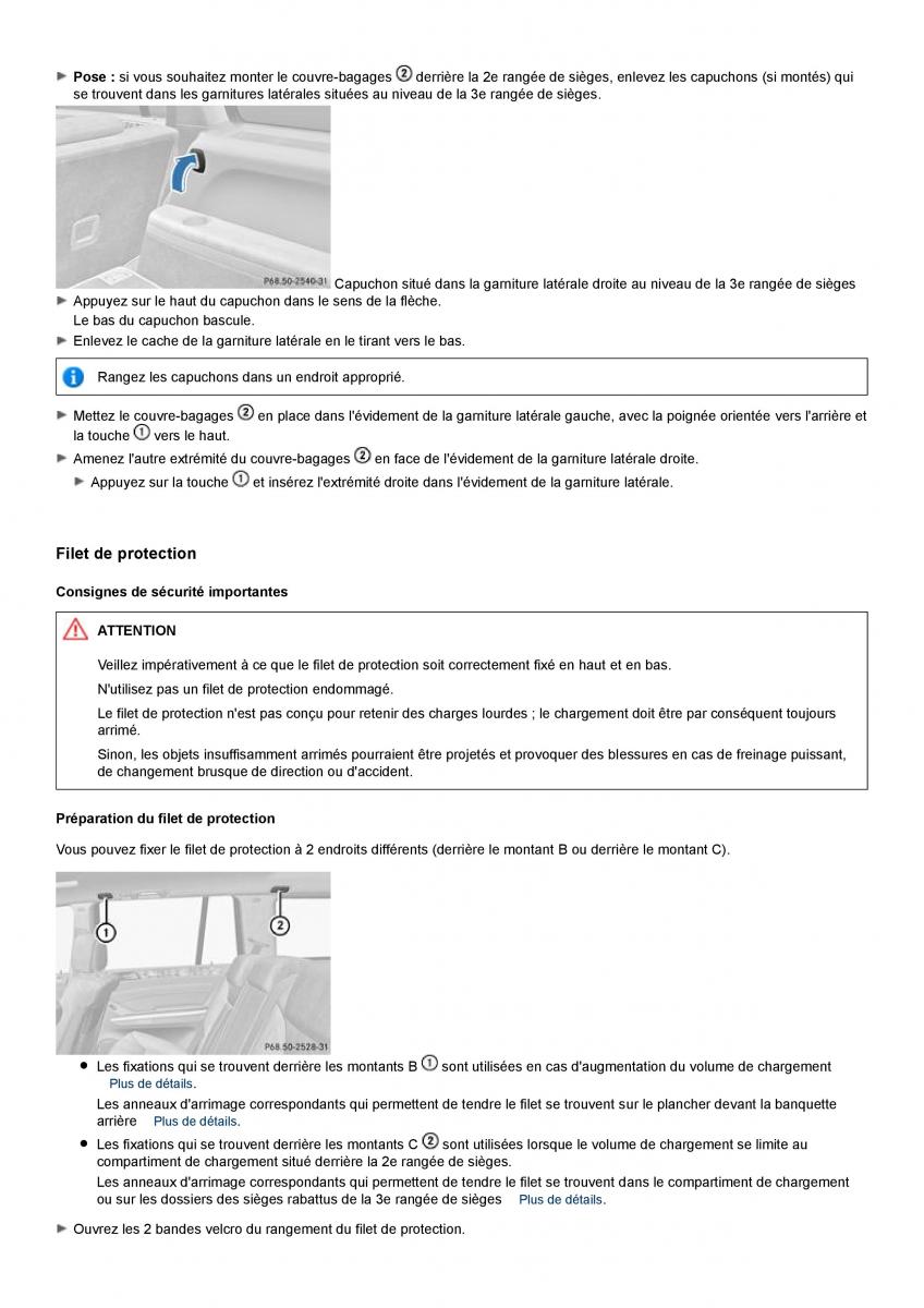 Mercedes Benz GL class X164 manuel du proprietaire / page 256