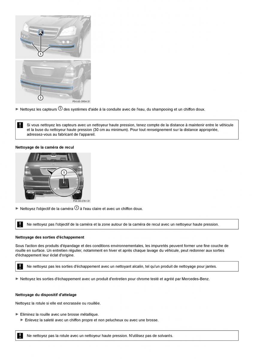 Mercedes Benz GL class X164 manuel du proprietaire / page 287