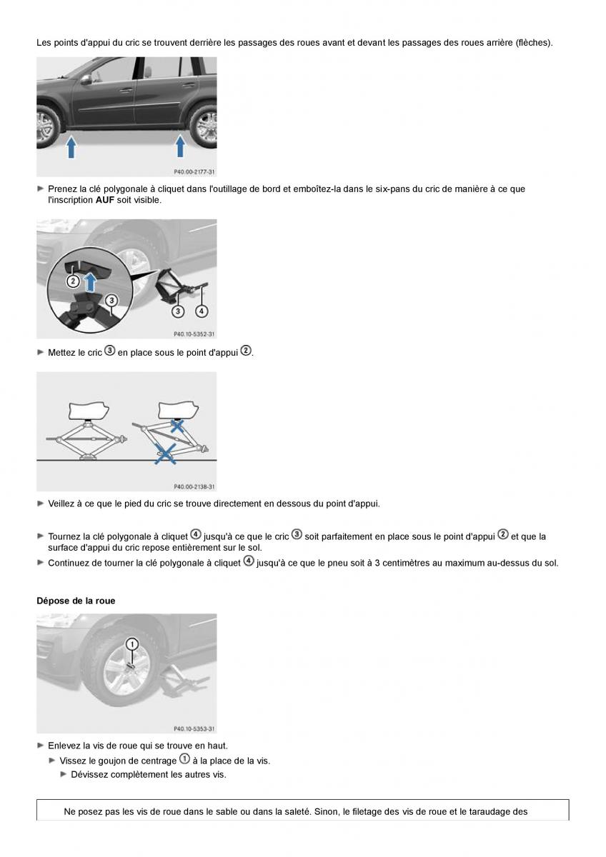 Mercedes Benz GL class X164 manuel du proprietaire / page 304