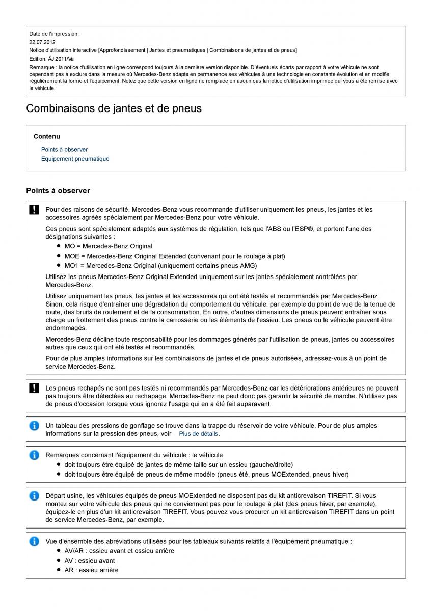 Mercedes Benz GL class X164 manuel du proprietaire / page 335