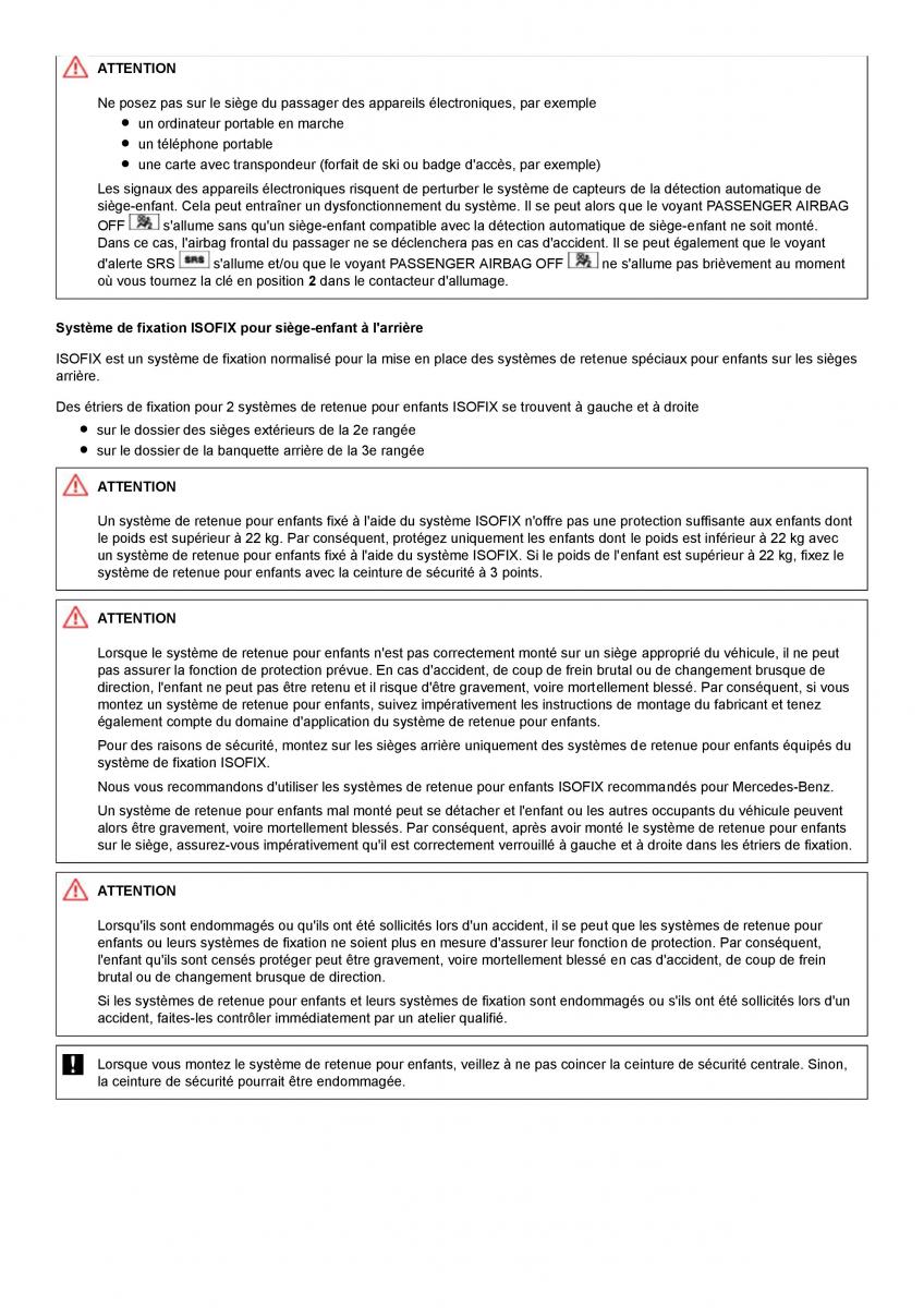 Mercedes Benz GL class X164 manuel du proprietaire / page 35