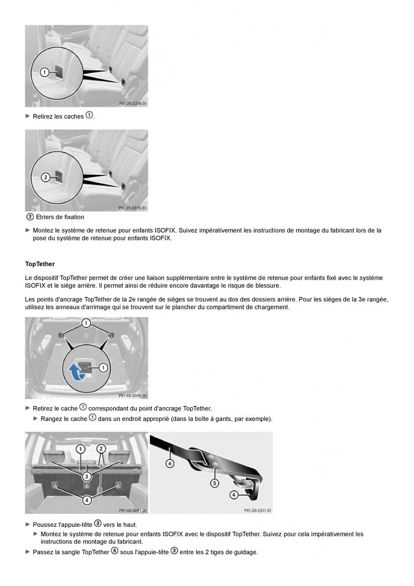 Mercedes Benz GL class X164 manuel du proprietaire / page 36