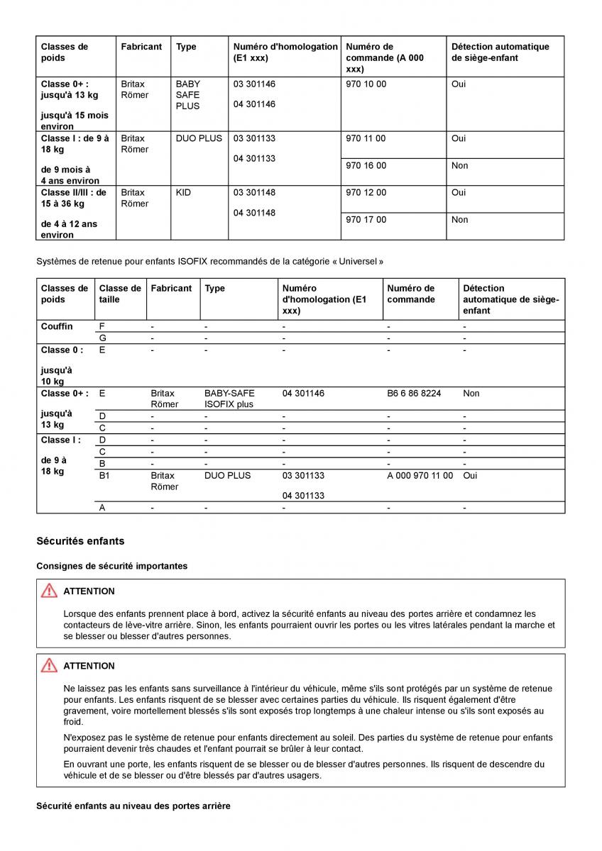 Mercedes Benz GL class X164 manuel du proprietaire / page 39